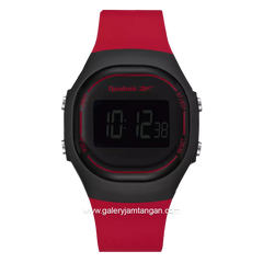 REEBOK RV-FLD-U9-PBIR-BR Red Black Rubber Strap