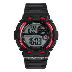 REEBOK RV-PAT-G9-PBPB-WR Black Red Silicone Strap