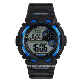 REEBOK RV-PAT-G9-PKPB-WK Black List Blue Silicone Strap