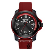 REEBOK RV-TR3-G3-PBIR-BR Black Red Rubber Strap