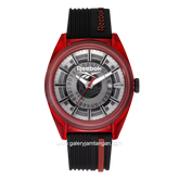 REEBOK RV-WAL-G3-PRIB-BR Black Red Rubber Strap