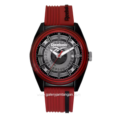 REEBOK RV-WAL-G3-PZIR-BA Black Red Rubber Strap