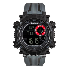 REEBOK RV-WRR-G9-PAPA-BA Grey Black Rubber Strap