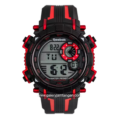 REEBOK RV-WRR-G9-PBPB-WR Red Black Rubber Strap