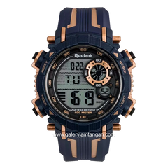 REEBOK RV-WRR-G9-PNPN-WN Blue Rosegold Rubber Strap