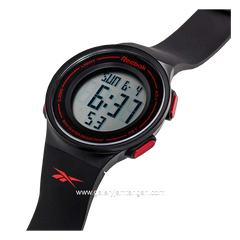 REEBOK RV-GEN-U9-PBPB-WR Black List Red Silicone Strap