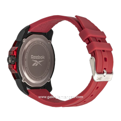 REEBOK RV-TR3-G3-PBIR-BR Black Red Rubber Strap