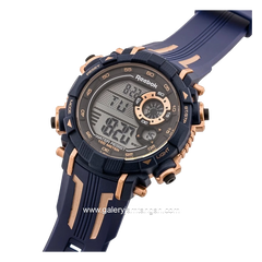 REEBOK RV-WRR-G9-PNPN-WN Blue Rosegold Rubber Strap