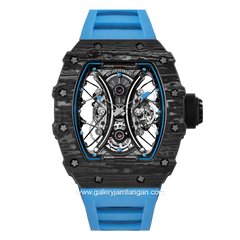 REGAN HARNEY RH13-13 ATLANTIS Blue Black Automatic Rubber Strap