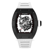 REGAN HARNEY RH22-12 VOYAGER White Black Automatic Rubber Strap