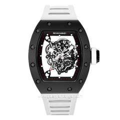 REGAN HARNEY RH22-12 VOYAGER White Black Automatic Rubber Strap