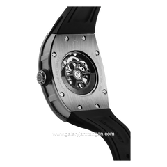 REGAN HARNEY RH31-11 SIREN Black Automatic Rubber Strap
