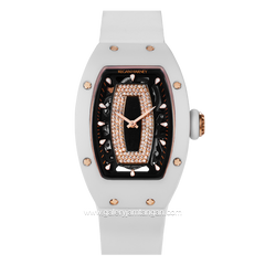 REGAN HARNEY RH32-11 THE YANG White Rubber Strap