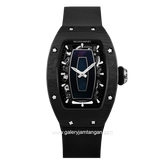 REGAN HARNEY RH33-11 NEBULA Black Automatic Rubber Strap