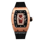 REGAN HARNEY RH34-11 AMOUR Black Automatic Rubber Strap