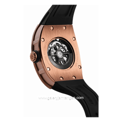REGAN HARNEY RH34-11 AMOUR Black Automatic Rubber Strap