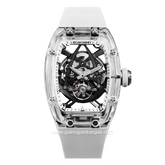 REGAN HARNEY RH36-11 BLANC White Automatic Rubber Strap