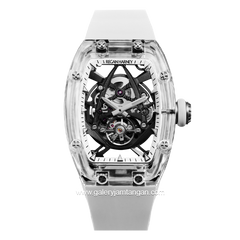 REGAN HARNEY RH36-11 BLANC White Automatic Rubber Strap