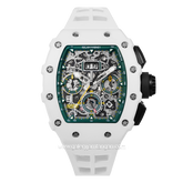 REGAN HARNEY RH42-21 MANDALIKA White Automatic Rubber Strap