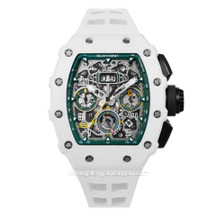 REGAN HARNEY RH42-21 MANDALIKA White Automatic Rubber Strap