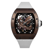 REGAN HARNEY RH62-11/H439 GARUDA White Rosegold Automatic Rubber Strap