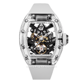 REGAN HARNEY RH66-11 LOUVRE White Automatic Rubber Strap