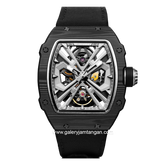 REGAN HARNEY RH73-11 ONYX Black Automatic Canvas Strap