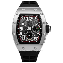 REGAN HARNEY RH81-12 QUATTRO Black Automatic Rubber Strap