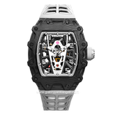 REGAN HARNEY RH93-12 PHANTOM Black Silver Automatic Rubber Strap