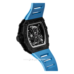 REGAN HARNEY RH13-13 ATLANTIS Blue Black Automatic Rubber Strap