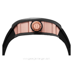 REGAN HARNEY RH22-11 HATAMOTO Black Automatic Rubber Strap