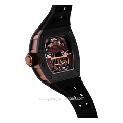 REGAN HARNEY RH22-11 HATAMOTO Black Automatic Rubber Strap