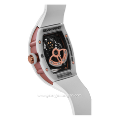 REGAN HARNEY RH32-11 THE YANG White Rubber Strap