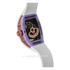 REGAN HARNEY RH32-13 BON BON White Automatic Rubber Strap