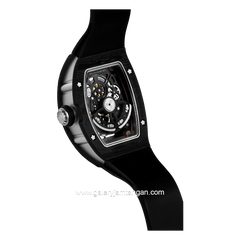 REGAN HARNEY RH33-11 NEBULA Black Automatic Rubber Strap
