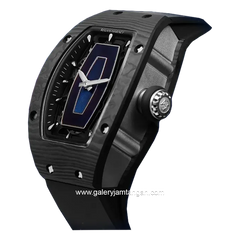 REGAN HARNEY RH33-11 NEBULA Black Automatic Rubber Strap