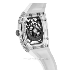 REGAN HARNEY RH36-11 BLANC White Automatic Rubber Strap