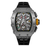 REGAN HARNEY RH41-21 MONTE CARLO Black Automatic Rubber Strap