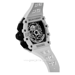 REGAN HARNEY RH42-21 MANDALIKA White Automatic Rubber Strap