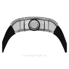 REGAN HARNEY RH51-11 COSMO Black Silver Automatic Rubber Strap