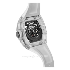 REGAN HARNEY RH66-11 LOUVRE White Automatic Rubber Strap