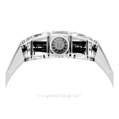 REGAN HARNEY RH66-11 LOUVRE White Automatic Rubber Strap