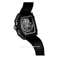 REGAN HARNEY RH73-11 ONYX Black Automatic Canvas Strap