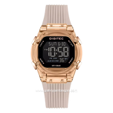 DIGITEC BDG-7208T Cream Rosegold Digital Rubber Strap