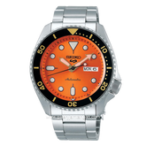 SEIKO 5 SPORT SRPD59K1 Silver Dial Orange Automatic Stainless Steel