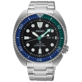 SEIKO Prospex SRPJ35K1 Tropical Lagoon Special Edition Turtle Black Dial Stainless Steel Strap