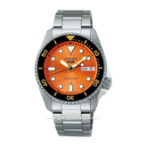SEIKO 5 SPORT SRPK35K1 Silver Dial Orange Automatic Stainless Steel