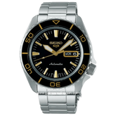 SEIKO 5 Sports SRPK99K1 SKX SNZH5 Blacktone Redux Men Stainless Steel Strap