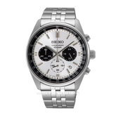SEIKO CHRONOGRAPH SSB425P1 Silver Dial White Stainless Steel