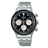SEIKO SSB479P1 Chronograph Silver Dial Black Stainless Steel